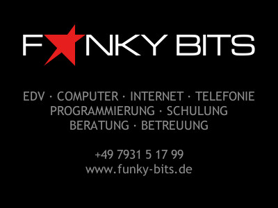 Bad Mergentheim EDV IT Computer WebDesign Software Hardware Beratung Programmierung Alternativen Homepage WebSite Funky Bits