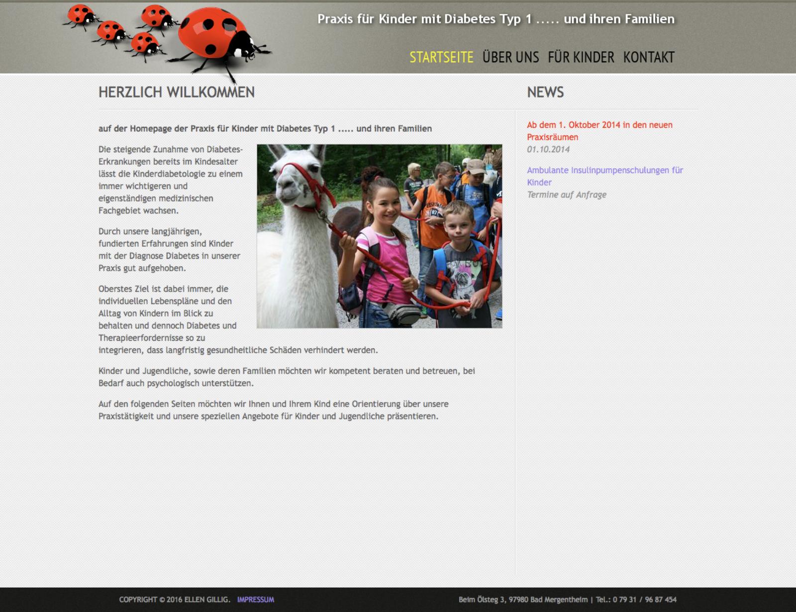 Diabetes-Praxis in Bad Mergentheim für Kinder mit Diabetes mellitus Typ 1 ... und ihren Familien