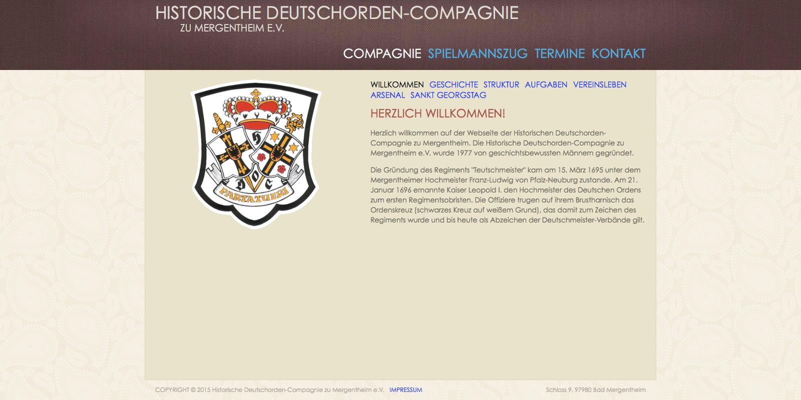 Spielmannszug, Deutschorden-Compagnie