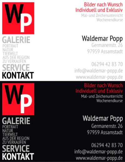 Visitenkarte Design Entwicklung Erstellung