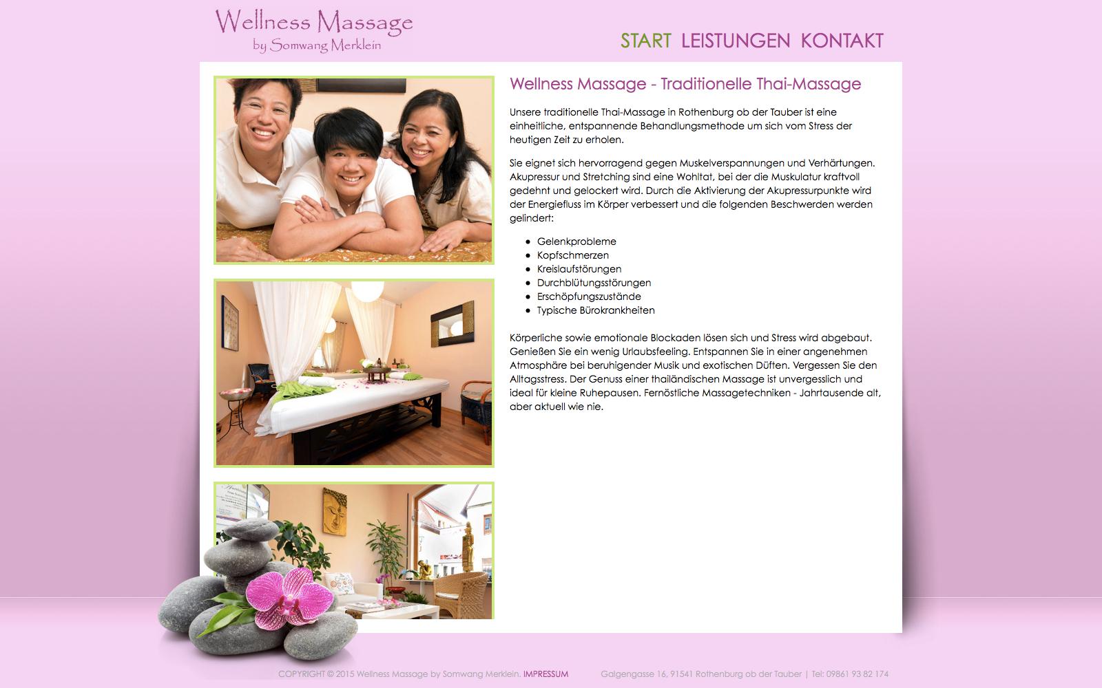 Thai-Massage und Wellness in Rothenburg ob der Tauber